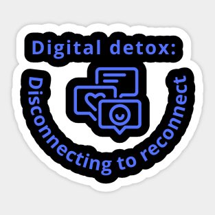 digital detox Sticker